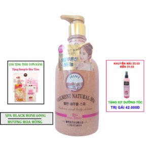 Sữa tắm OTB hạt Veilment Natural Spa Black Rose 600g