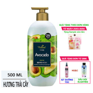 Sữa tắm On The Body Natural Avocado 500g